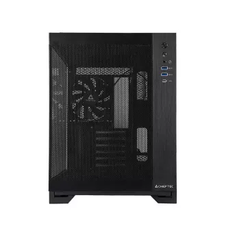 CHIEFTEC kućište VISIO AIR, ATX, 1x USB-C 3.2, 2x USB 3.0, 3x 140mm ventilator, crna