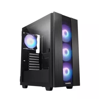CHIEFTEC kućište HUNTER 2, ATX, 1x USB-C, 1x USB 3.1, 4x 120mm ARGB ventilator, ARGB Hub, crna CHIEFTEC kućište HUNTER 2, ATX, 1x USB-C, 1x USB 3.1, 4x 120mm ARGB ventilator, ARGB Hub, crna