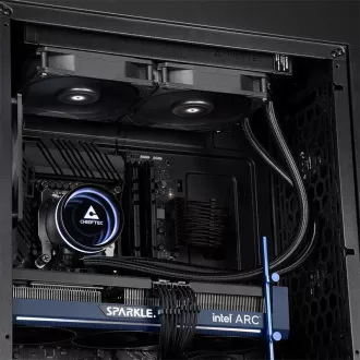 CHIEFTEC CPU vodeno hlađenje Iceberg 240 Dark, 2x120mm, ARGB vodeni blok, LGA1851, AM5, crna