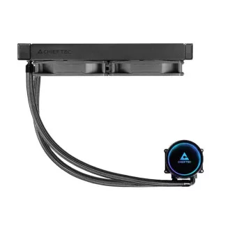 CHIEFTEC CPU vodeno hlađenje Iceberg 240 Dark, 2x120mm, ARGB vodeni blok, LGA1851, AM5, crna