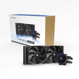 CHIEFTEC CPU vodeno hlađenje Iceberg 240 Dark, 2x120mm, ARGB vodeni blok, LGA1851, AM5, crna