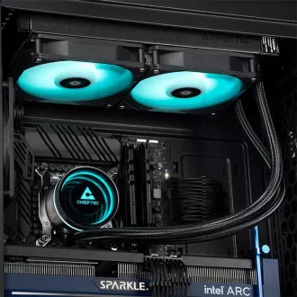 CHIEFTEC Iceberg 240 CPU vodeno hlađenje, 2x120mm ARGB, ARGB vodeni blok, LGA1851, AM5, crna