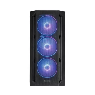 CHIEFTEC kućište APEX LUMO, E-ATX, 1x USB-C 3.2, 2x USB 3.0, 4x 140mm ARGB ventilator, ARGB Hub, crna