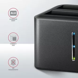 AXAGON ADSA-D25, USB 3.2 Gen 1 - 2x SATA 6G 2.5" SSD/HDD CLONE MINI priključna stanica