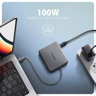 AXAGON HMC-5HL USB 5Gbps hub, 2x USB-A, HDMI 4k/60Hz, RJ-45 GLAN, PD 100W, USB-C kabel 20cm