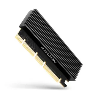 AXAGON PCEM2-XS, PCIe x16 - M.2 NVMe M-key utor adapter, poklopac s hladnjakom za pasivno hlađenje AXAGON PCEM2-XS, PCIe x16 - M.2 NVMe M-key utor adapter, poklopac s hladnjakom za pasivno hlađenje