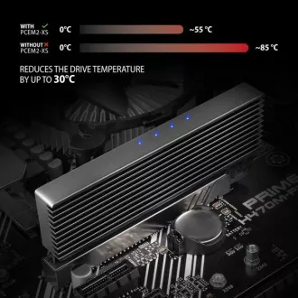 AXAGON PCEM2-XS, PCIe x16 - M.2 NVMe M-key utor adapter, poklopac s hladnjakom za pasivno hlađenje AXAGON PCEM2-XS, PCIe x16 - M.2 NVMe M-key utor adapter, poklopac s hladnjakom za pasivno hlađenje