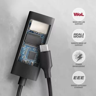 AXAGON ADE-ARC, USB-C 3.2 Gen 1 - Gigabit Ethernet mrežna kartica, Realtek 8153, auto instalacija