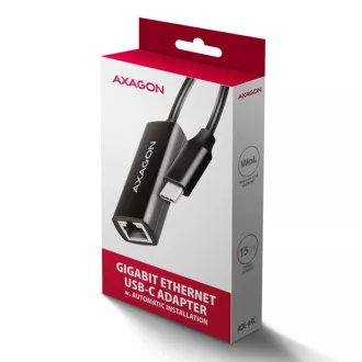 AXAGON ADE-ARC, USB-C 3.2 Gen 1 - Gigabit Ethernet mrežna kartica, Realtek 8153, auto instalacija