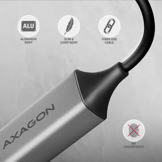 AXAGON ADE-TXCA, USB-C + USB-A 3.2 Gen 1 - Gigabit Ethernet mrežna kartica, Asix AX88179, auto instalacija