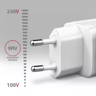 AXAGON ACU-DPQ65W, GaN mrežni punjač 65W, 3x port (USB-A + dual USB-C), PD3.0/QC4+/PPS/Apple, bijeli AXAGON ACU-DPQ65W, GaN mrežni punjač 65W, 3x port (USB-A + dual USB-C), PD3.0/QC4+/PPS/Apple, bijeli