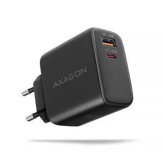 AXAGON ACU-PQ45 GaN mrežni punjač 45W, 2x porta (USB-A + USB-C), PD3.0/PPS/QC4+/SFC 2.0/AFC/Apple