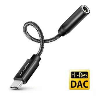 AXAGON ADA-HC, USB-C do 3,5 mm utičnice - Hi-Res DAC audio adapter, 384kHz/32bit, stereo AXAGON ADA-HC, USB-C do 3,5 mm utičnice - Hi-Res DAC audio adapter, 384kHz/32bit, stereo