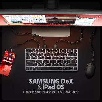 AXAGON HMC-KB-CS, USB 5Gbps hub sa CZ/SK tipkovnicom, HDMI 4K/60Hz, 3x USB-A, SD/mSD, audio, PD 100W, USB-C kabel 60cm AXAGON HMC-KB-CS, USB 5Gbps hub sa CZ/SK tipkovnicom, HDMI 4K/60Hz, 3x USB-A, SD/mSD, audio, PD 100W, USB-C kabel 60cm