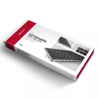 AXAGON HMC-KB-CS, USB 5Gbps hub sa CZ/SK tipkovnicom, HDMI 4K/60Hz, 3x USB-A, SD/mSD, audio, PD 100W, USB-C kabel 60cm AXAGON HMC-KB-CS, USB 5Gbps hub sa CZ/SK tipkovnicom, HDMI 4K/60Hz, 3x USB-A, SD/mSD, audio, PD 100W, USB-C kabel 60cm