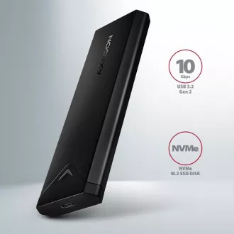 AXAGON EEM2-UB2, USB-C 10Gbps - M.2 NVMe SSD ARROW kutija, crna