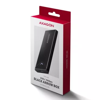 AXAGON EEM2-UB2, USB-C 10Gbps - M.2 NVMe SSD ARROW kutija, crna