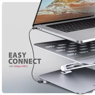 AXAGON HMC-STND, stalak za prijenosna računala od 10"-17", USB 5Gbps hub, 3x USB-A, HDMI 4k/60Hz, RJ-45, PD 100W, USB-C kabel 60 cm AXAGON HMC-STND, stalak za prijenosna računala od 10"-17", USB 5Gbps hub, 3x USB-A, HDMI 4k/60Hz, RJ-45, PD 100W, USB-C kabel 60 cm