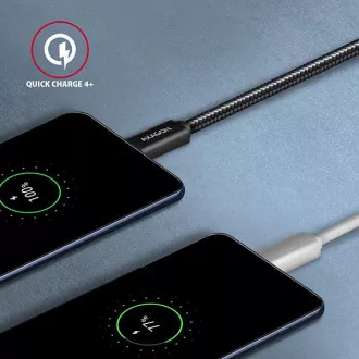 AXAGON BUCM32-CM15AB, SPEED+ kabel USB-C <-> USB-C, 1.5m, USB 20Gbps, PD 100W 5A, 4K HD, ALU, pleteni, crni