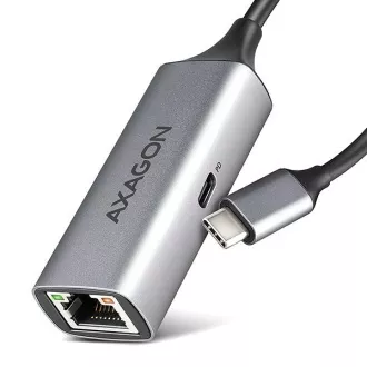 AXAGON ADE-TXPD, USB-C 3.2 Gen 1 - Gigabit Ethernet mrežna kartica, Asix AX88179, PD 100W, auto instalacija