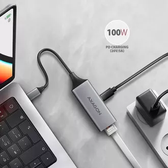 AXAGON ADE-TXPD, USB-C 3.2 Gen 1 - Gigabit Ethernet mrežna kartica, Asix AX88179, PD 100W, auto instalacija