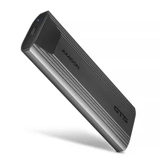 AXAGON EEM2-GTS2, USB-C 10Gbps - M.2 NVMe & SATA SSD metalna TANKA kutija, bez vijaka