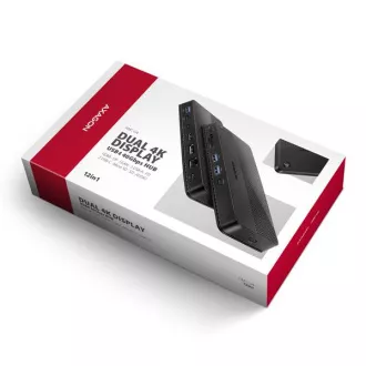 AXAGON HMC-U4, USB4 40Gbps dock, 3x USB-A, 2x USB-C, HDMI & DP 8K/30Hz, RJ-45, SD/mSD, audio, PD 100W, USB-C kabel 80cm AXAGON HMC-U4, USB4 40Gbps dock, 3x USB-A, 2x USB-C, HDMI & DP 8K/30Hz, RJ-45, SD/mSD, audio, PD 100W, USB-C kabel 80cm
