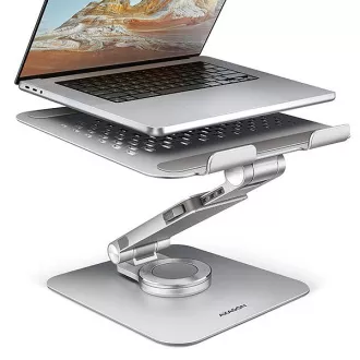 AXAGON STND-LR aluminijski stalak za laptop 10"-17,3" podesiv po visini i kutu, rotirajući, siv