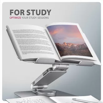 AXAGON STND-LR aluminijski stalak za laptop 10"-17,3" podesiv po visini i kutu, rotirajući, siv