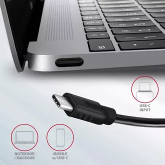 AXAGON HMC-5G21, USB 10Gb/s hub, portovi 2x USB-A, 2x USB-C, HDMI 4k/30, PD 60W, USB-C kabel 13 cm