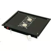 TRITON Ventilacijski uređaj gornji (donji), 2 ventilatora-230V/30W, termostat, crni