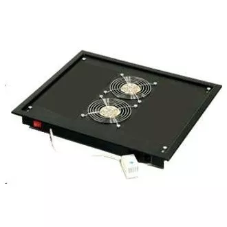 TRITON Ventilacijski uređaj gornji (donji), 2 ventilatora-230V/30W, termostat, crni