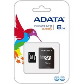 ADATA MicroSDHC kartica 8GB Class 4 + SD adapter ADATA MicroSDHC kartica 8GB Class 4 + SD adapter