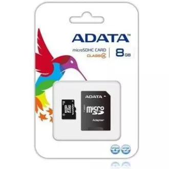 ADATA MicroSDHC kartica 8GB Class 4 + SD adapter ADATA MicroSDHC kartica 8GB Class 4 + SD adapter