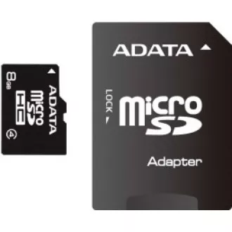 ADATA MicroSDHC kartica 8GB Class 4 + SD adapter ADATA MicroSDHC kartica 8GB Class 4 + SD adapter
