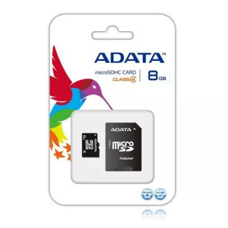 ADATA MicroSDHC kartica 8GB Class 4 + SD adapter ADATA MicroSDHC kartica 8GB Class 4 + SD adapter