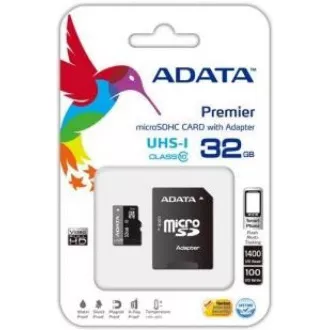 ADATA MicroSDHC kartica 32GB UHS-I Class 10 + SD adapter, Premier