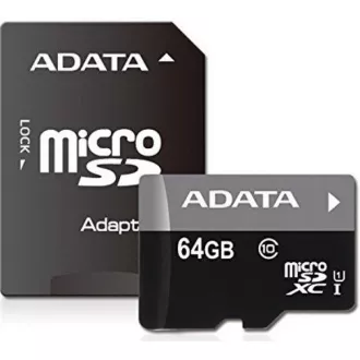 ADATA MicroSDXC kartica 64GB Premier UHS-I Class 10 + SD adapter