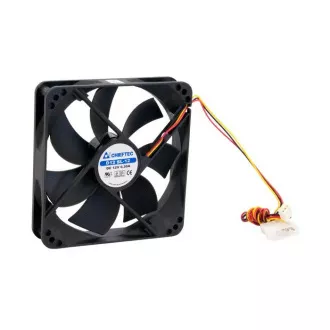 CHIEFTEC ventilator AF-1225S, 120x120x25 mm ventilator s rukavom, s 3/4-pinskim konektorom