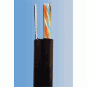 PlanetElite UTP kabel s nosivim kabelom, Cat5E, žica, vanjski PE, crni, 305 m