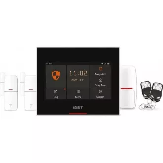 iGET HOME X5 Advanced - Kućni Wi-Fi pametni alarm s LCD-om, kompletan set, Tuya podrška