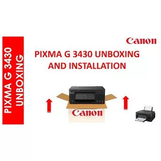 Canon PIXMA G3430 crni (punivi spremnici s tintom) - boja, MF (ispis, kopiranje, skeniranje), USB, Wi-Fi - Raspakiran