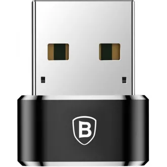 Baseus adapter USB muški na USB-C ženski 3A, OTG, crni