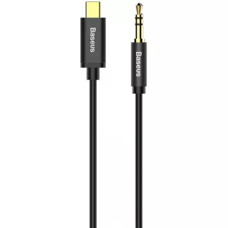 Audio kabel Baseus Yiven serije USB-C / 3, 5 mm Jack 1, 2 m, crni