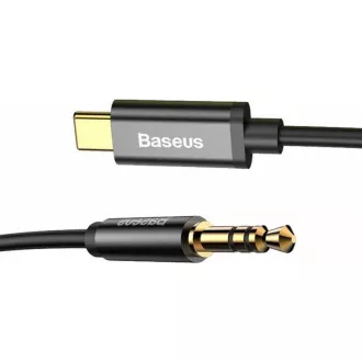 Audio kabel Baseus Yiven serije USB-C / 3, 5 mm Jack 1, 2 m, crni