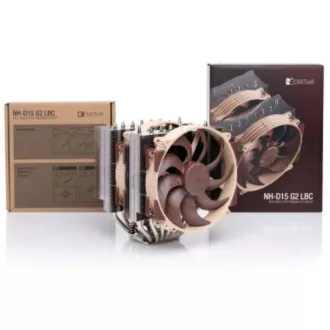 NOCTUA hladnjak za CPU NH-D15 G2 LBC, 2x 140 mm, LGA1851, AM5, smeđi/srebrni