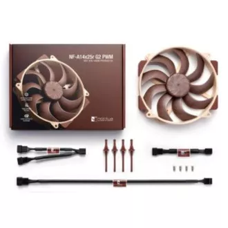 NOCTUA ventilator NF-A14x25r-G2-PWM, 140 mm, smeđi
