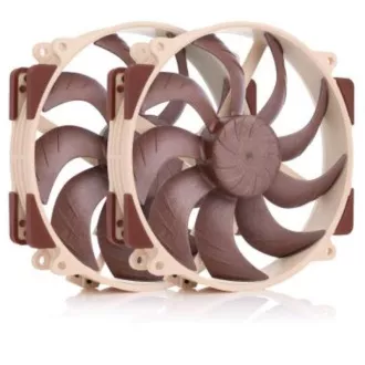 NOCTUA ventilator NF-A14x25r-G2-PWM-Sx2-PP, 2x 140 mm, smeđi