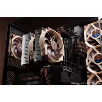 NOCTUA ventilator NF-A14x25r-G2-PWM-Sx2-PP, 2x 140 mm, smeđi