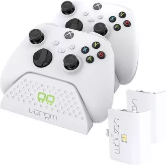 VENOM VS2871 Xbox Series S/X & One White Twin Docking Station + 2 baterije